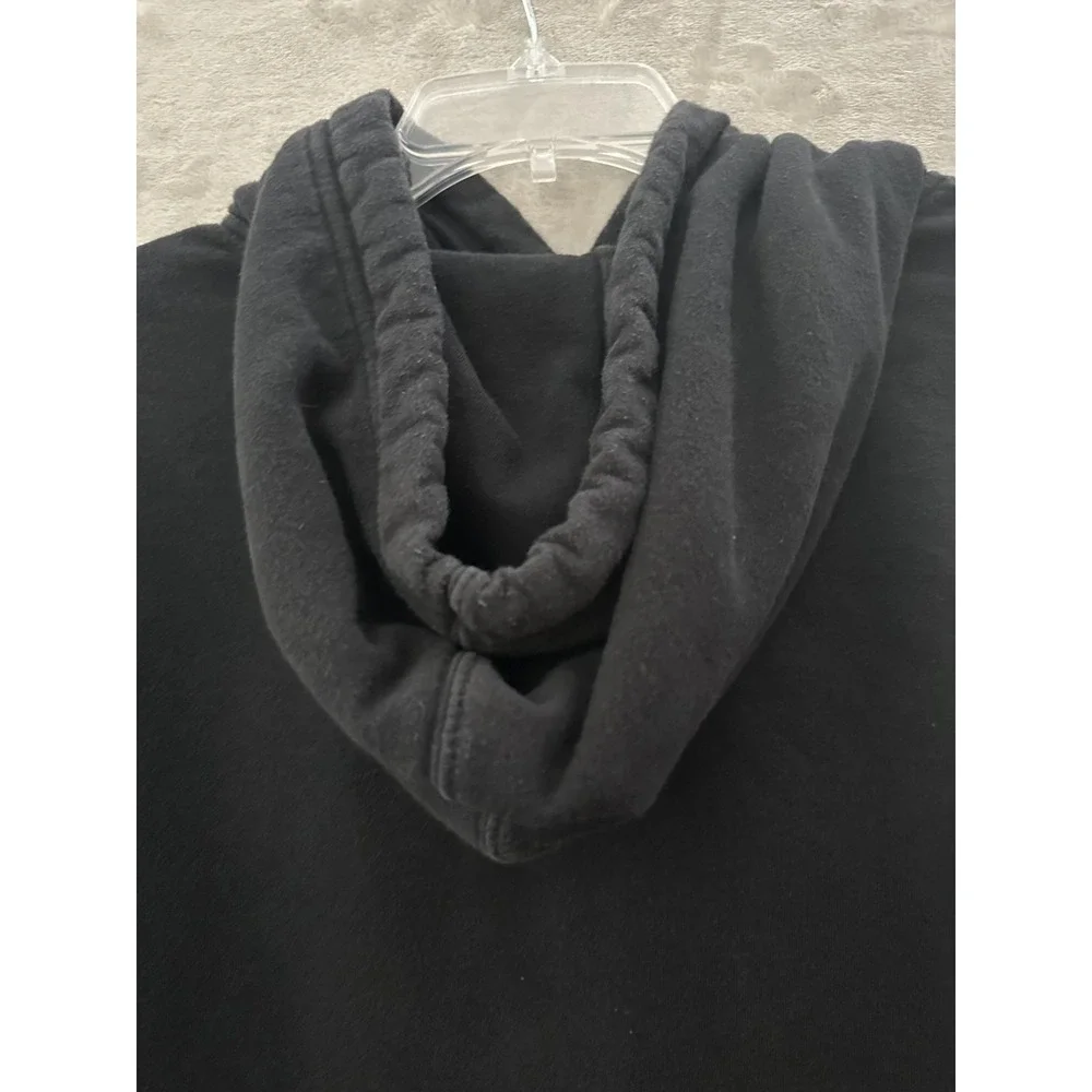 North Face Hoodie Mens Large‎ Black Pullover Fleece Sweatshirt Logo Outdoor